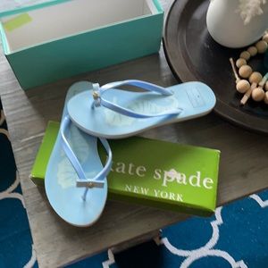 Kate spade  Flip flops ,light blue, size 8